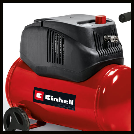 Compresor Einhell TC - AC 200/24/8 OF, 1.200 W, max. 8 bar, reductor de presiune, motor fara ulei/fara service, rezervor de 24 l, picior de absorbtie a vibratiilor, supapa de sens unic/de siguranta Einhell - scule electrice si unelte profesionale - BricoMart