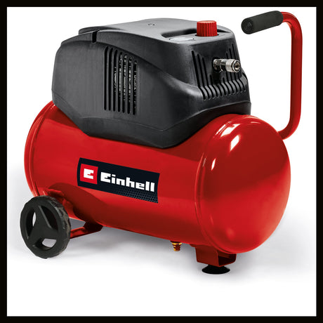 Compresor Einhell TC - AC 200/24/8 OF, 1.200 W, max. 8 bar, reductor de presiune, motor fara ulei/fara service, rezervor de 24 l, picior de absorbtie a vibratiilor, supapa de sens unic/de siguranta Einhell - scule electrice si unelte profesionale - BricoMart
