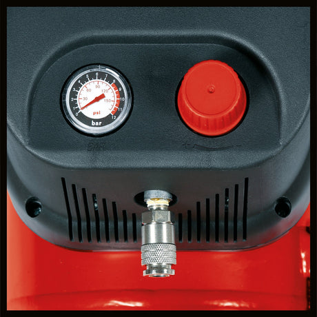 Compresor Einhell TC - AC 200/24/8 OF, 1.200 W, max. 8 bar, reductor de presiune, motor fara ulei/fara service, rezervor de 24 l, picior de absorbtie a vibratiilor, supapa de sens unic/de siguranta Einhell - scule electrice si unelte profesionale - BricoMart