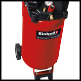 Compresor Einhell TC - AC 240/50/10 OF, 1500 W, max. 10 bar, rezervor de 50 l, putere de aspirare 240 l/min, turatie motor 18000 rpm, reductor de presiune, manometru, fara ulei Einhell - scule electrice si unelte profesionale - BricoMart