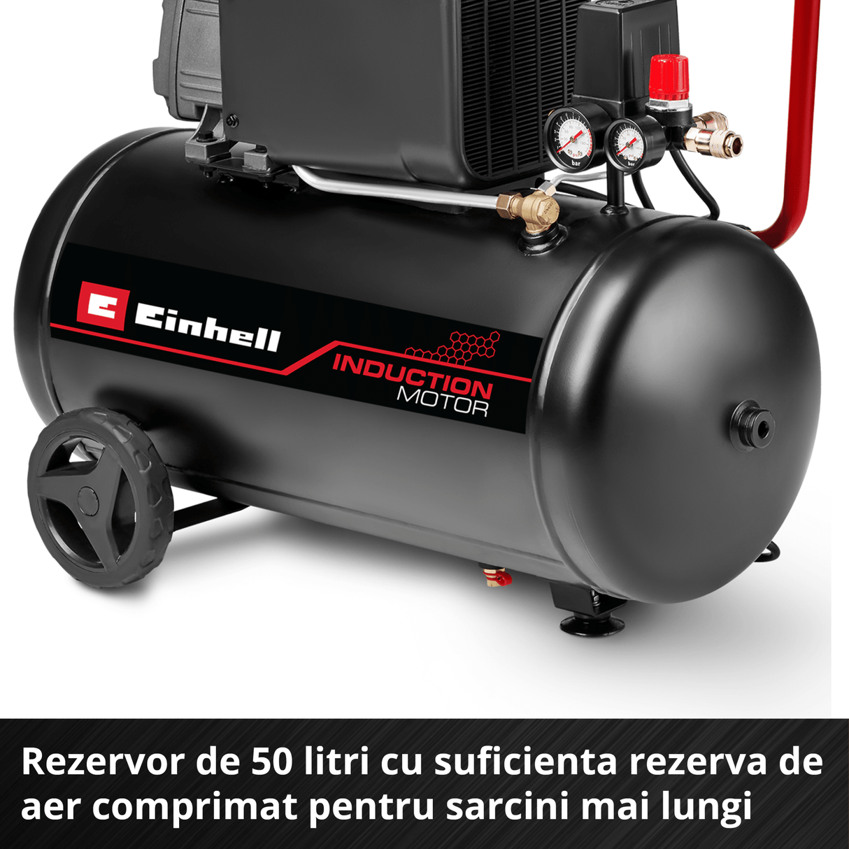 Compresor Einhell TC - AC 270/50/10 - 1800 W, 50 l, 75 dB (A) BricoMart - scule electrice si unelte profesionale - BricoMart
