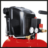 Compresor Einhell TE - AC 230/24/8, 1500 W, max. 8 bar, rezervor de 24 l, putere de aspirare 230 l/min, turatie motor 2850 rpm, reductor de presiune, 2 manometre, lubrifiere cu ulei Einhell - scule electrice si unelte profesionale - BricoMart