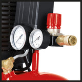 Compresor Einhell TE - AC 230/24/8, 1500 W, max. 8 bar, rezervor de 24 l, putere de aspirare 230 l/min, turatie motor 2850 rpm, reductor de presiune, 2 manometre, lubrifiere cu ulei Einhell - scule electrice si unelte profesionale - BricoMart