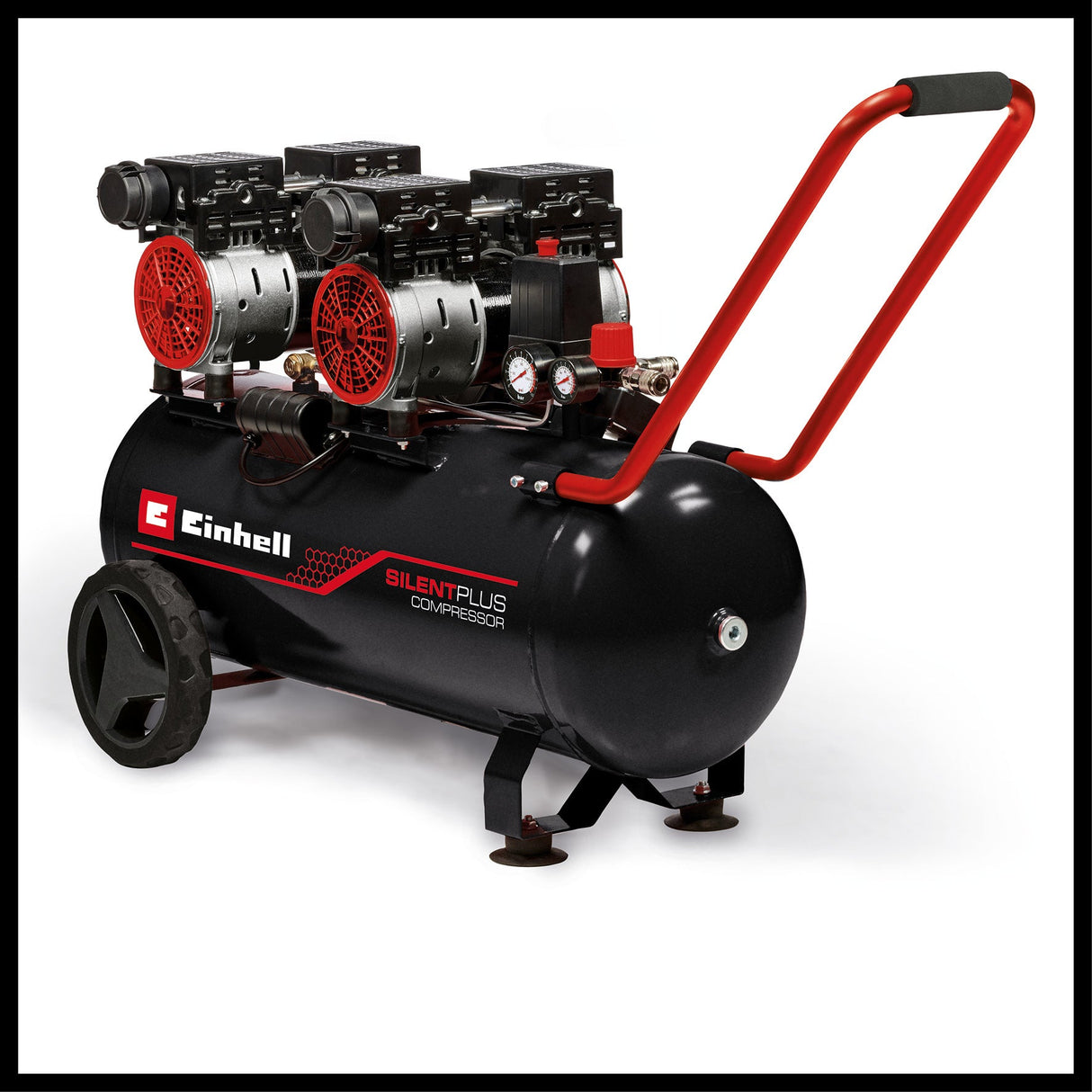 Compresor Einhell TE - AC 270/50 Silent Plus, compresor silentios, 1.500 W, max. 8 bar, motor fara ulei/fara service, rezervor de 50 l, robinet de golire, supapa de siguranta Einhell - scule electrice si unelte profesionale - BricoMart