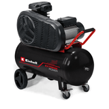 Compresor Einhell TE - AC 430/90/10, 3.000 W, transmisie prin curea trapezoidala, pana la 10 bar, rezervor de 90 l, pompa lubrifiata cu ulei, mobilitate datorita rotilor mari, putere mare de iesire Einhell - scule electrice si unelte profesionale - BricoMart
