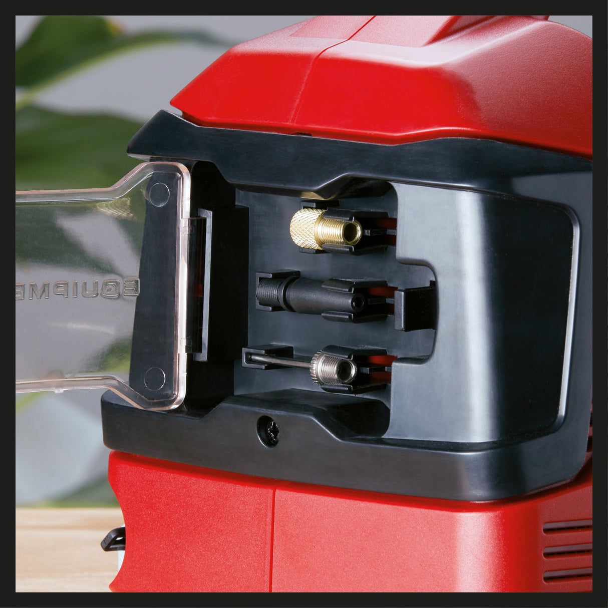 Compresor pe acumulator Einhell PRESSITO Power X - Change, 18 V, max. 11 bar, lungime furtun 31 cm, inclusiv set adaptor 3 piese, fara acumulator Einhell - scule electrice si unelte profesionale - BricoMart