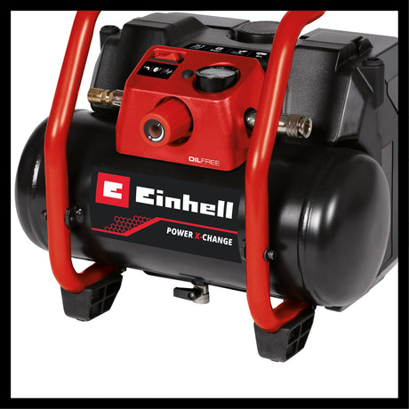 Compresor pe acumulator Einhell TE - AC 36/150 Li OF - Solo Power X - Change (36 V, max. 8 bar, rezervor de 6 L, capacitate de admisie 150 L/min, manometru, fara ulei, fara acumulator Einhell - scule electrice si unelte profesionale - BricoMart