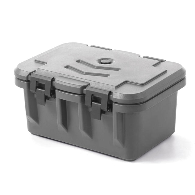 Container termo- izolat catering GN 1/1, incarcare frontala, marime interioara GN 1/1 - H 20 cm, Amerbox, dimensiuni exterioare 630x440x(H)305 mm
