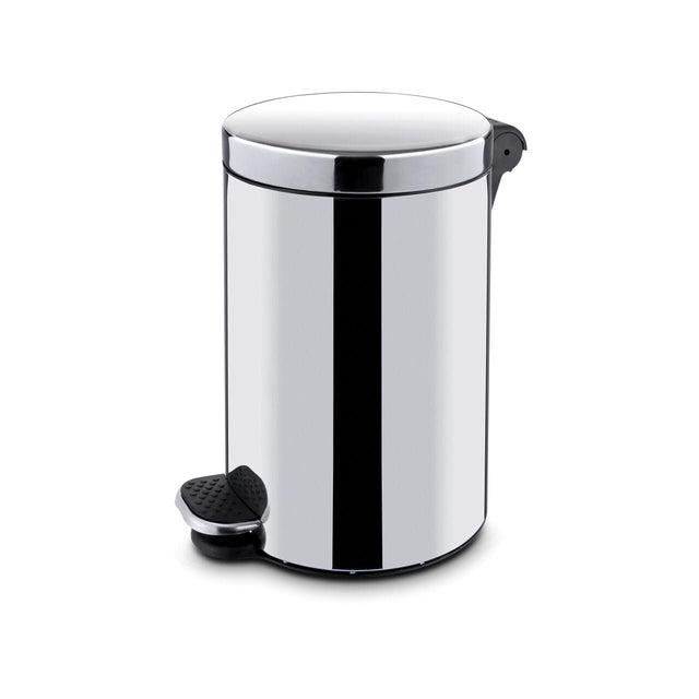 Cos de gunoi rotund cu pedala, inox, 30L,ø300x(H)650mm