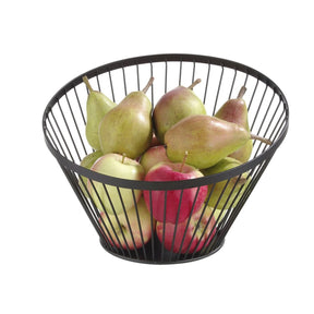 Cos negru pentru fructe, Hendi, Inox, 300x(H)250 mm