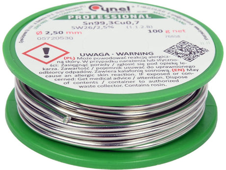 COSITOR FARA PLUMB, 2,5MM, 100G, SN99,3CU0,7 Toya 76858 Toya - scule electrice si unelte profesionale - BricoMart