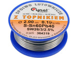 Cositor S-Sn60Pb40 TOYA 76818, 2,0 mm/100 g