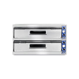 Cuptor profesional pizza Basic Slim Line Inox 2 camere 12000 W interval temperatura 50?C to 500?C Hendi 2x1080x410x(H)140 mm
