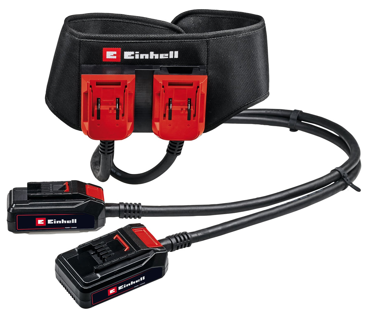 Curea de transport/suport pentru baterii Einhell originala GE - PB 36/18 Li Power X - Change (pentru transportul direct pe corp al bateriilor PXC, pentru alimentare de 18 V si 36 V, lungime reglabila a curelei pana la 150 cm Einhell - scule electrice si unelte profesionale - BricoMart