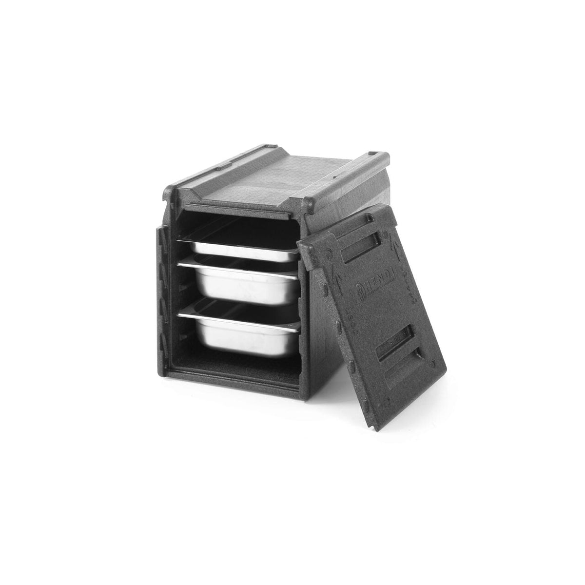 Cutie termoizolanta pentru transport / catering, 66 lt, pentru tavi GN 1/1, cu 5 santuri la distanta de 65 cm pentru tavile GN1/1, Hendi