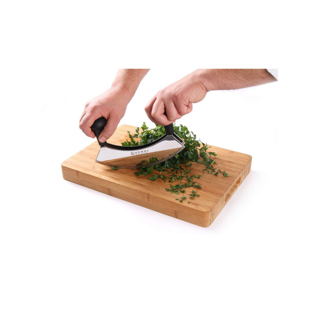 Cutit special pentru tocat, lama dubla inox, 230 mm, Hendi