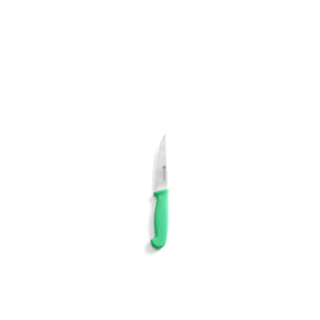 Cutit universal, lama inox zimtata de 10 cm, lungime cutit 20.5 cm, maner verde, Hendi, respecta normele de igiena HACCP