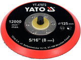 DISC DE LUSTRUIT CU VELCRO 125MM TH 5/16 Yato YT - 47872 - 12.000 rpm Yato - scule electrice si unelte profesionale - BricoMart
