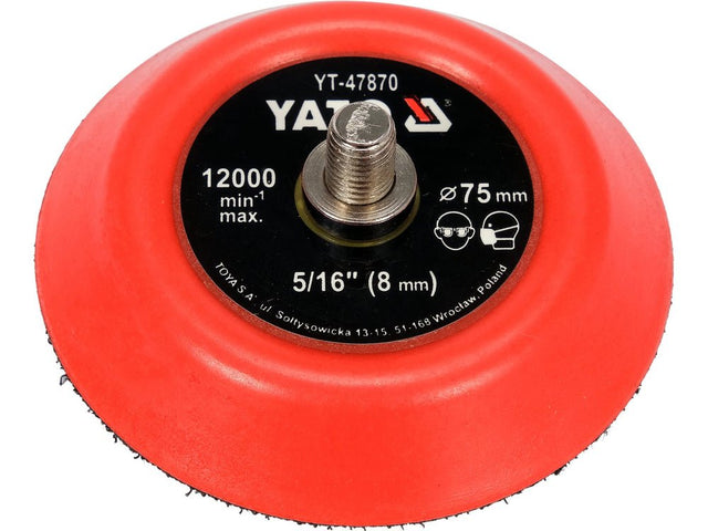 DISC DE LUSTRUIT CU VELCRO 75MM TH 5/16 Yato YT - 47870 - 12.000 rpm Yato - scule electrice si unelte profesionale - BricoMart