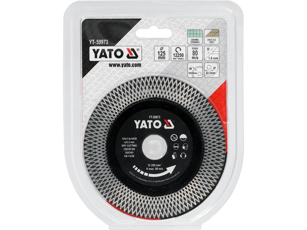 DISC PENTRU CERAMICA 125MM Yato YT - 59973 Yato - scule electrice si unelte profesionale - BricoMart