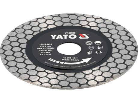 DISC PENTRU CERAMICA SI GRANIT 125MM Yato YT - 59980 Yato - scule electrice si unelte profesionale - BricoMart