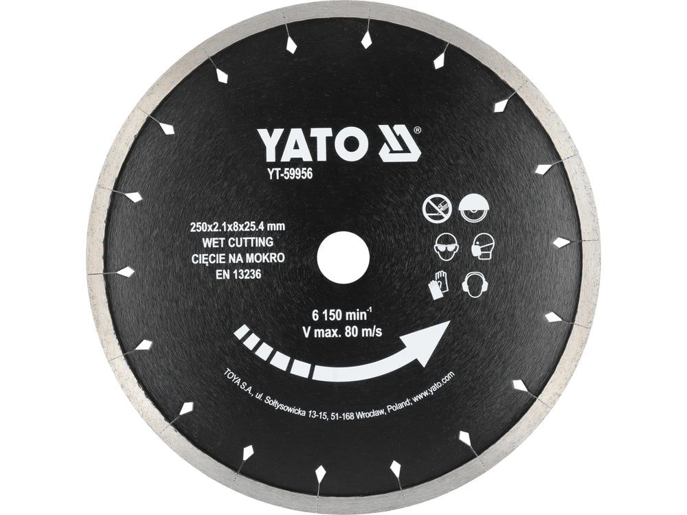 DISC PENTRU CERMICA (UMED) 250MM Yato YT - 59956 Yato - scule electrice si unelte profesionale - BricoMart