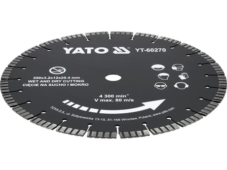 DISC PENTRU CUTTER BETON 350MM Yato YT - 60270 Yato - scule electrice si unelte profesionale - BricoMart