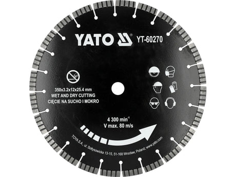DISC PENTRU CUTTER BETON 350MM Yato YT - 60270 Yato - scule electrice si unelte profesionale - BricoMart