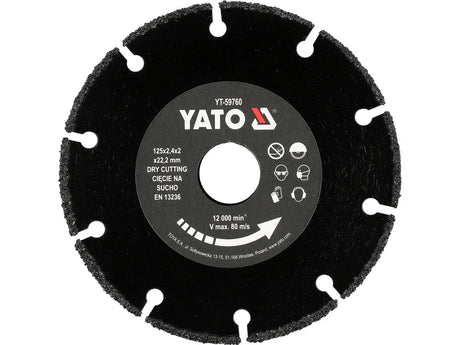 DISC PENTRU LEMN 125MM Yato YT - 59760 Yato - scule electrice si unelte profesionale - BricoMart