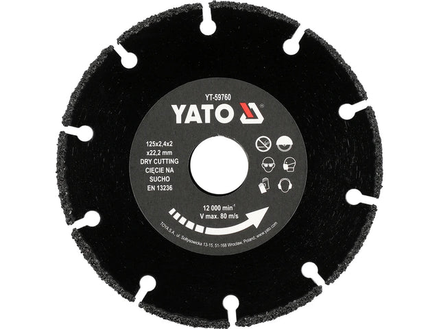 DISC PENTRU LEMN 125MM Yato YT - 59760 Yato - scule electrice si unelte profesionale - BricoMart
