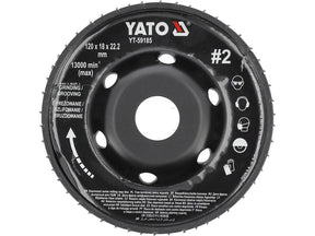 DISC RASPEL CUTTER 120X18MM NR2 Yato YT - 59185 Yato - scule electrice si unelte profesionale - BricoMart