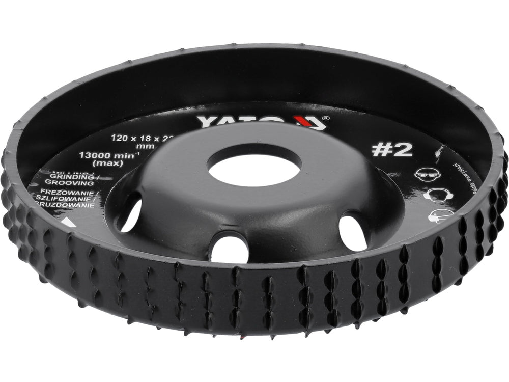 DISC RASPEL CUTTER 120X18MM NR2 Yato YT - 59185 Yato - scule electrice si unelte profesionale - BricoMart