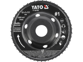 DISC RASPEL CUTTER 120X6MM NR1 Yato YT - 59180 Yato - scule electrice si unelte profesionale - BricoMart