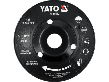 DISC RASPEL PENTRU LEMN 125MM Yato YT - 59162 Yato - scule electrice si unelte profesionale - BricoMart