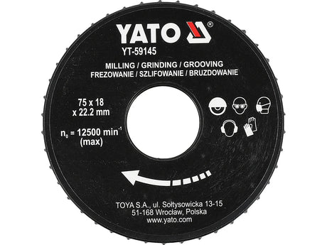 DISC RASPEL PENTRU LEMN 75MM Yato YT - 59145 Yato - scule electrice si unelte profesionale - BricoMart