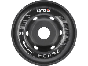 DISC RASPEL PENTRU POLIZOR UNGHIULAR, 120MM, NR1 Yato YT - 59155 Yato - scule electrice si unelte profesionale - BricoMart