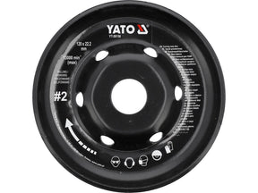 DISC RASPEL PENTRU POLIZOR UNGHIULAR, 120MM, NR2 Yato YT - 59156 Yato - scule electrice si unelte profesionale - BricoMart