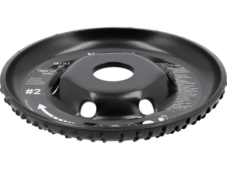 DISC RASPEL PENTRU POLIZOR UNGHIULAR, 120MM, NR2 Yato YT - 59156 Yato - scule electrice si unelte profesionale - BricoMart