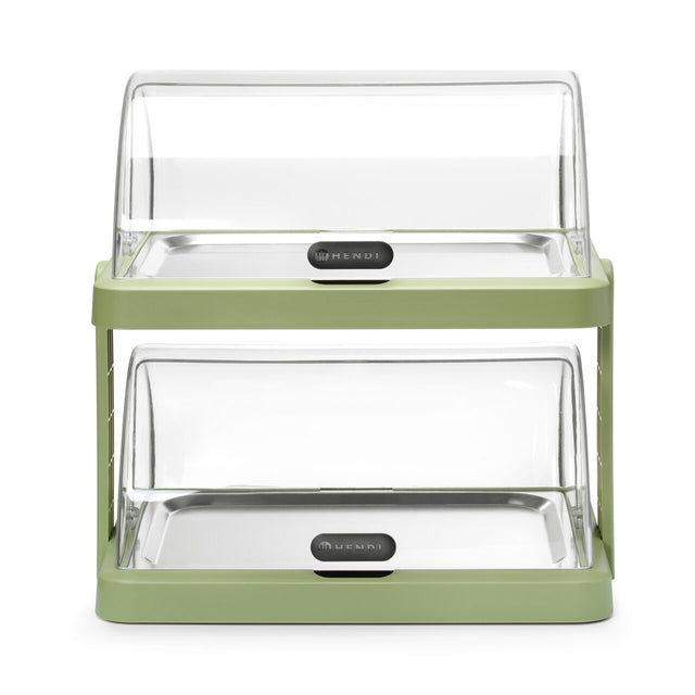 Display racire rolltop verde dublu cu 4 elemente de racire
