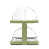 Display racire rolltop verde dublu cu 4 elemente de racire