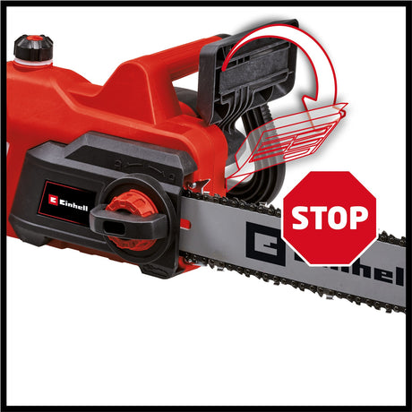 Drujba electrica Einhell GC - EC 2040 (2000 W, lungime de taiere 37,5 cm, viteza lant 15,5 m/secunda, lubrifiere automata a lantului, protectie la recul cu frana de lant Einhell - scule electrice si unelte profesionale - BricoMart