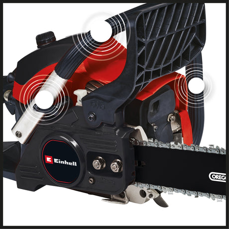 Drujba pe benzina Einhell GC - PC 1335/1 I, sina si lant de taiere OREGON de inalta calitate, soc si amorsare automate, aprindere digitala, functie antivibratii, protectie la recul Einhell - scule electrice si unelte profesionale - BricoMart