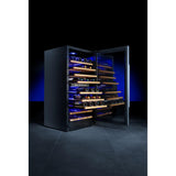 Dulap frigorific pentru vin cu reglare temperatura in 2 zone, 72 sticle,Hendi 232 litri, 220-240V/90W, 595x605x(H)1225 mm
