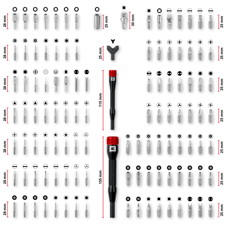 Einhell K - BIT - BOX Precision bit set 114pcs Einhell - scule electrice si unelte profesionale - BricoMart