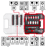 Einhell K - BIT - SETS L - CASE Box 37pc LS Einhell - scule electrice si unelte profesionale - BricoMart