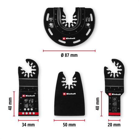 Einhell K - OMTACCES Multi - Tool - Set 4 - pcs Einhell - scule electrice si unelte profesionale - BricoMart