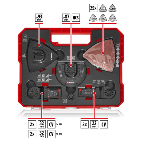 Einhell K - OMTACCES XLPLUS - CASE OMT 35tlg. Wood Einhell - scule electrice si unelte profesionale - BricoMart