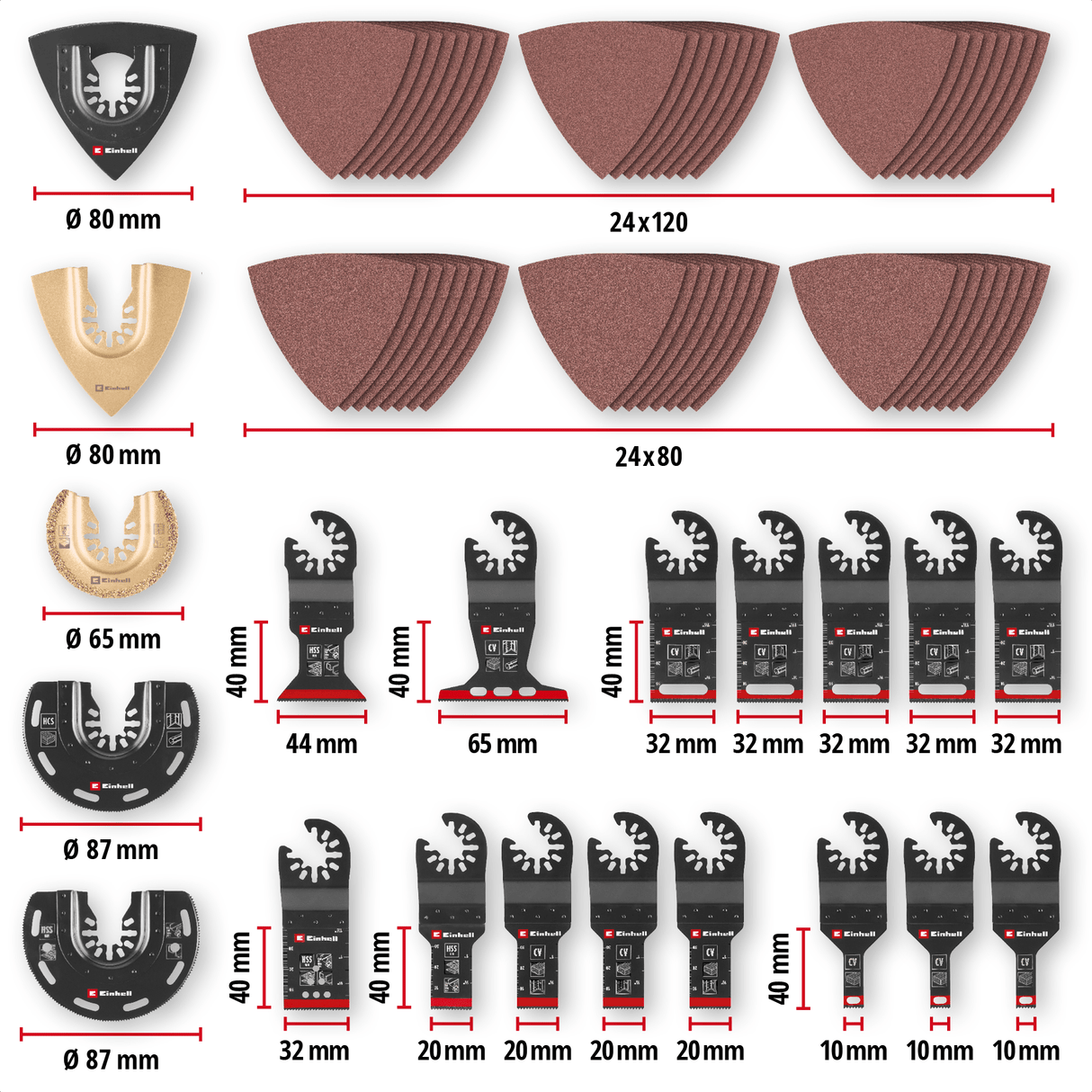 Einhell K - OMTACCES XXL - CASE Multitools 70pcs Einhell - scule electrice si unelte profesionale - BricoMart
