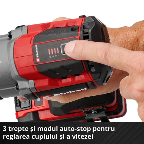 Einhell Professional Cheia de impact TP-CW 18/750-C Li BL-Solo PXC, 18 V, cuplu de 750 Nm, functie de oprire automata, motor fara perii, prindere patrata externa, fara baterie inclusa - imagine 9