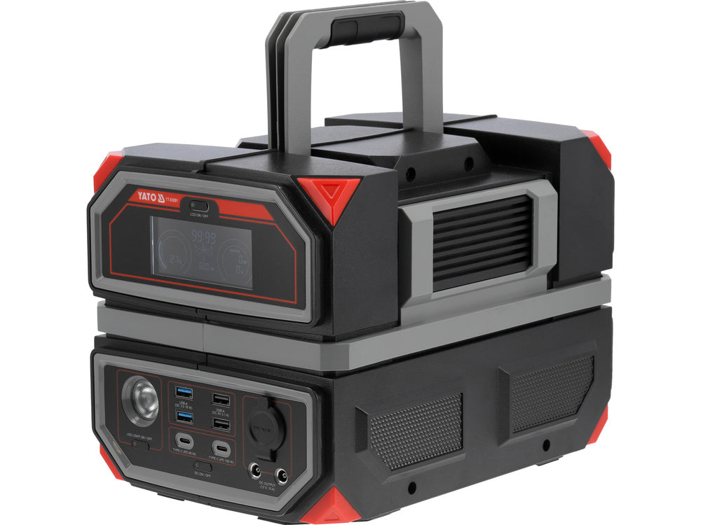 STATIE DE ÎNCĂRCARE PORTABILĂ YATO YT-83091 , 600W, 504WH, 230V, USB-C PD , 20000 mAh